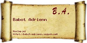 Babot Adrienn névjegykártya